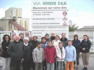 Sortie verrerie, photo de groupe